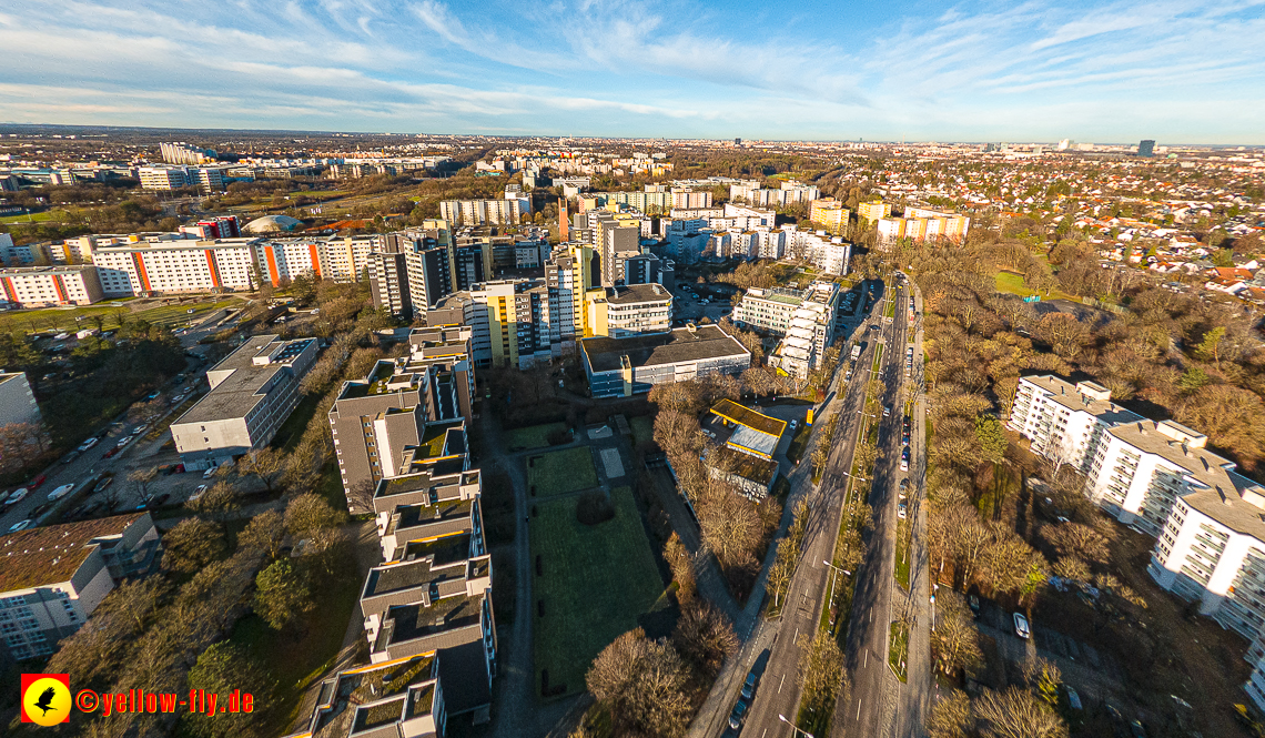 16.01.2023 - Luftbilder vom Marx-Zentrum und Gartenstadt Trudering